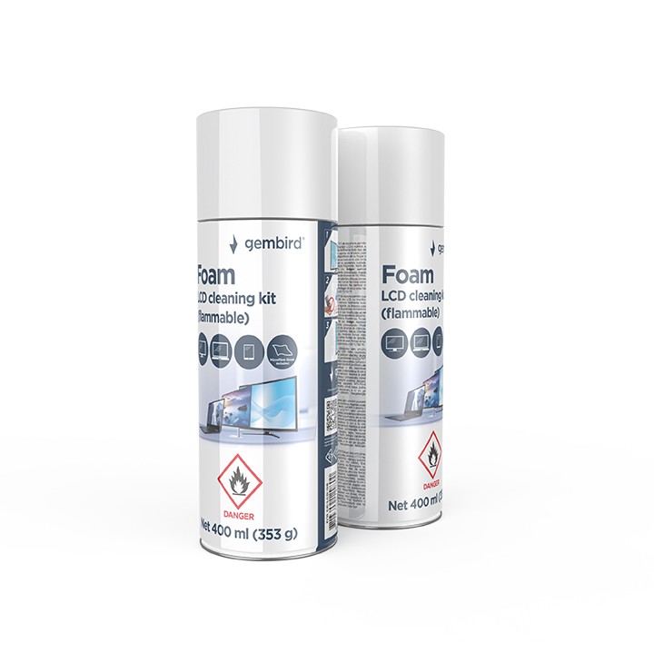 Gembird SPRAY curatare cu spuma, 400 ml, CK-LCD-08