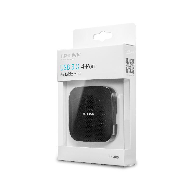 TP-LINK Hub USB USB-A, 4 porturi, Negru, UH400 - imagine 2