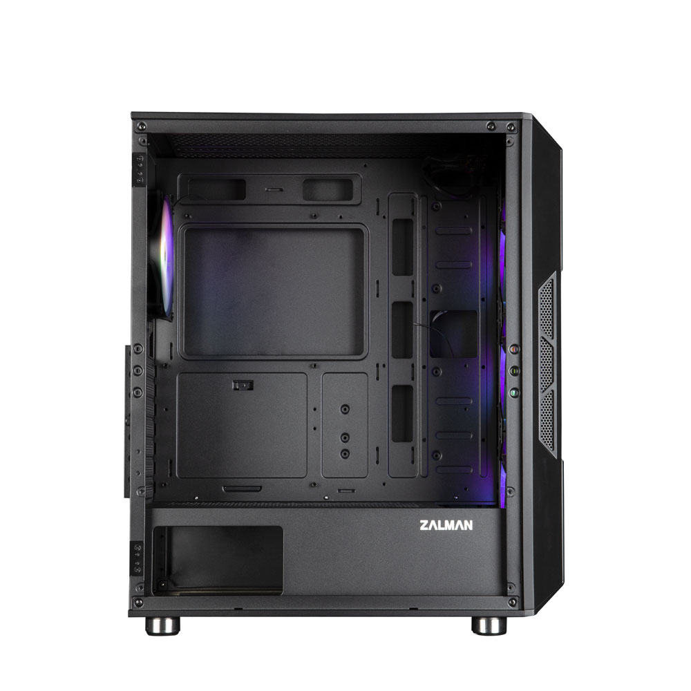 Zalman CARCASA i3 Neo, middle tower, gaming, fara sursa, suporta 8xfan, 4xfan inclus, i3 NEO Black