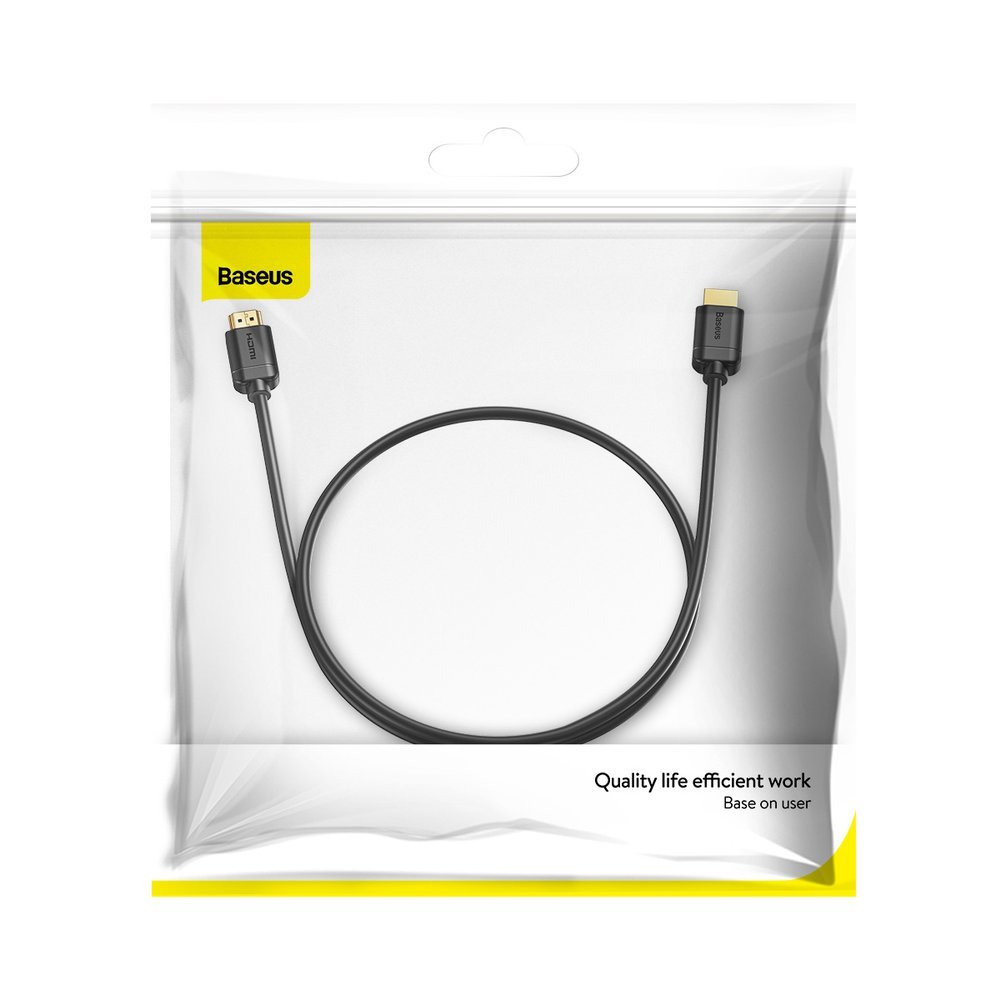 Baseus CABLU video HD Series, HDMI (T) la HDMI (T), rezolutie maxima 4K UHD (3840 x 2160), CAKGQ-E01 - imagine 2