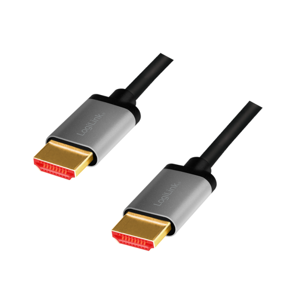 Logilink CABLU video, HDMI (T) la HDMI (T) 2.1, 1m, conectori auriti, rezolutie maxima 8K, CHA0104 - imagine 2