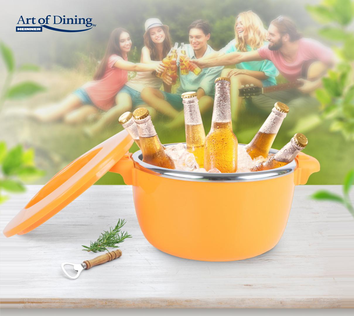 HEINNER CASEROLA TERMICA 6L, NOVA, ART OF DINING BY (mix 2 culori in bax - 2 verzi + 2, HR-SNV-6L - imagine 7