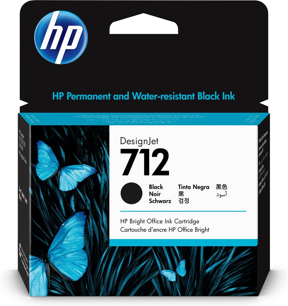HP Cartus cerneala Original Black, nr.712 pentru DesignJet Studio 24|Studio, 3ED71A