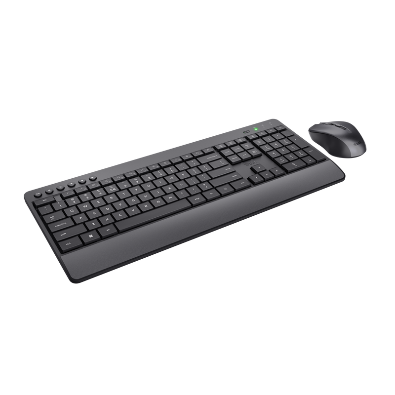 TRUST Kit Wireless tastatura si mouse Trezo, taste numerice, negru, TR-24529 - imagine 3
