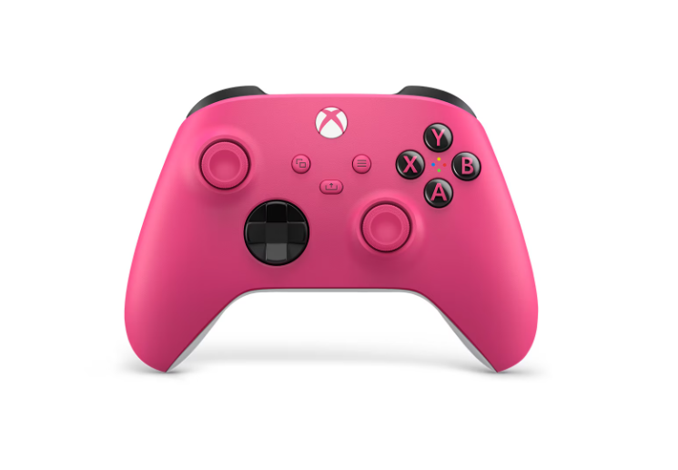 Microsoft MS Xbox X Wireless Controller EN/FR/DE/IT/PL/PT/RU/ES EMEA 1 License Deep Pink, QAU-00083