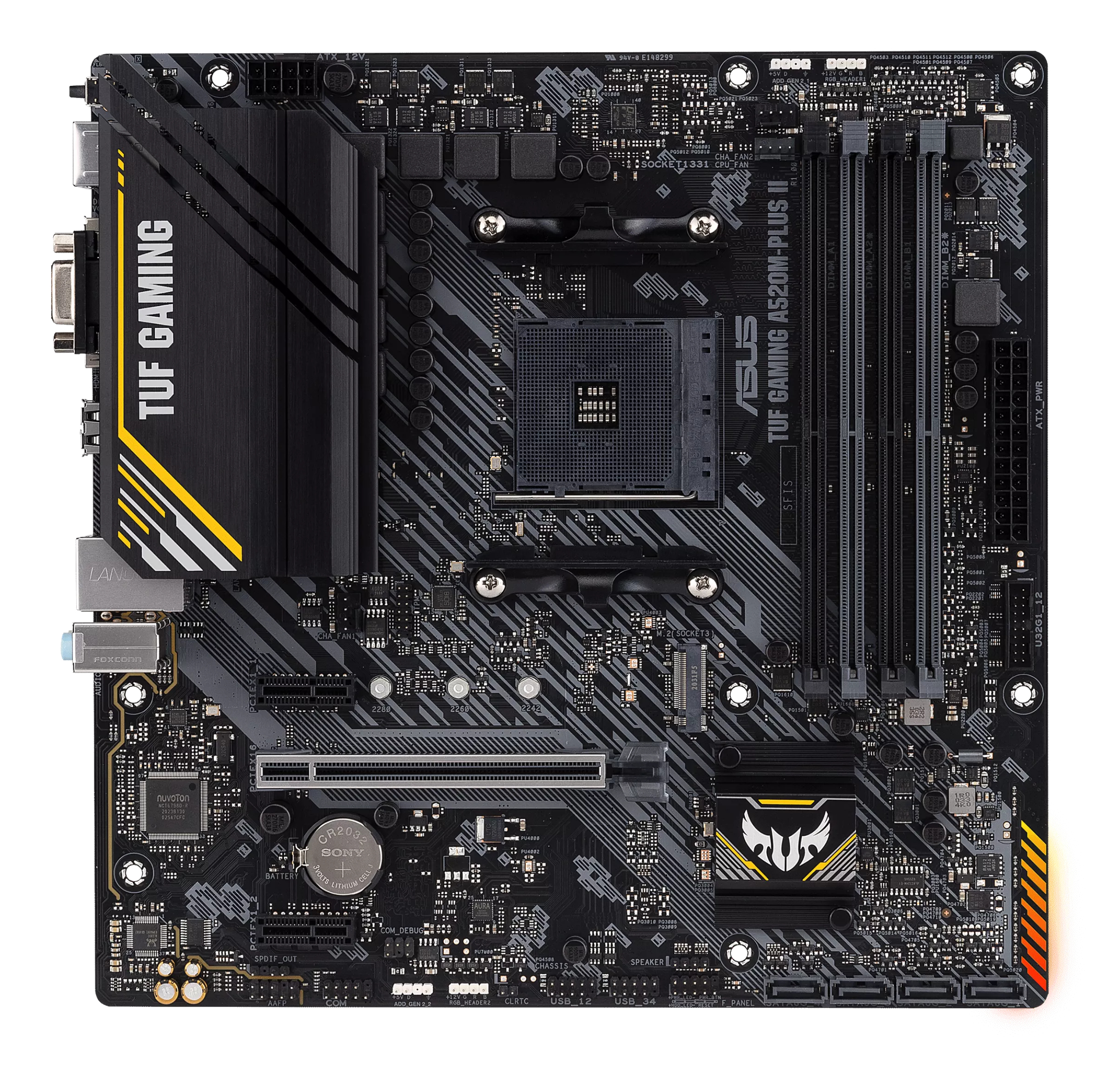 Asus Placa de baza, AM4, DDR4, mATX, Negru, TUF GAMING A520M-PLUS II - imagine 2