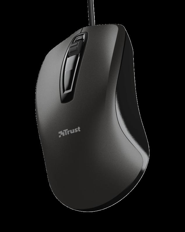 TRUST Mouse Carve, 1200 dpi, Negru, TR-23733 - imagine 4