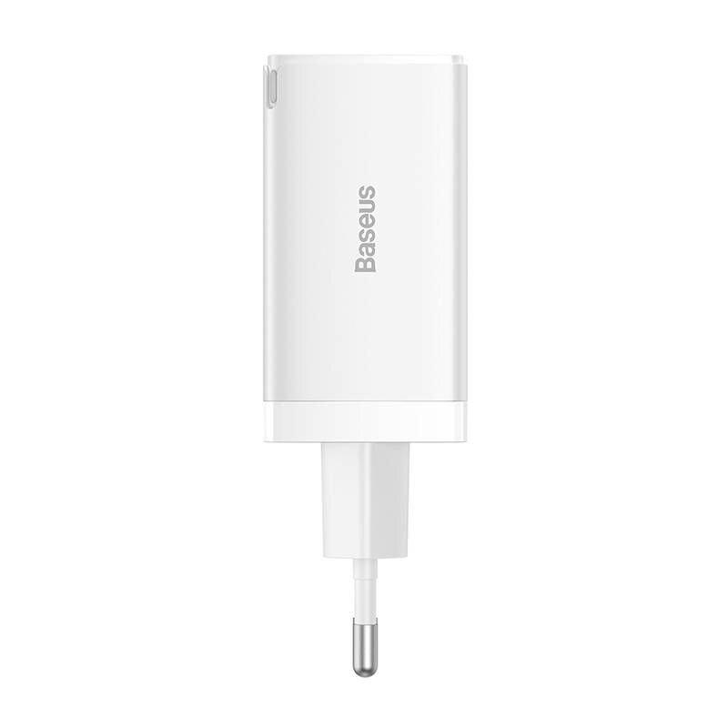 BASEUS Incarcator retea GaN5 Pro, 65 W, 3 porturi, Alb, CCGP120202 - imagine 3