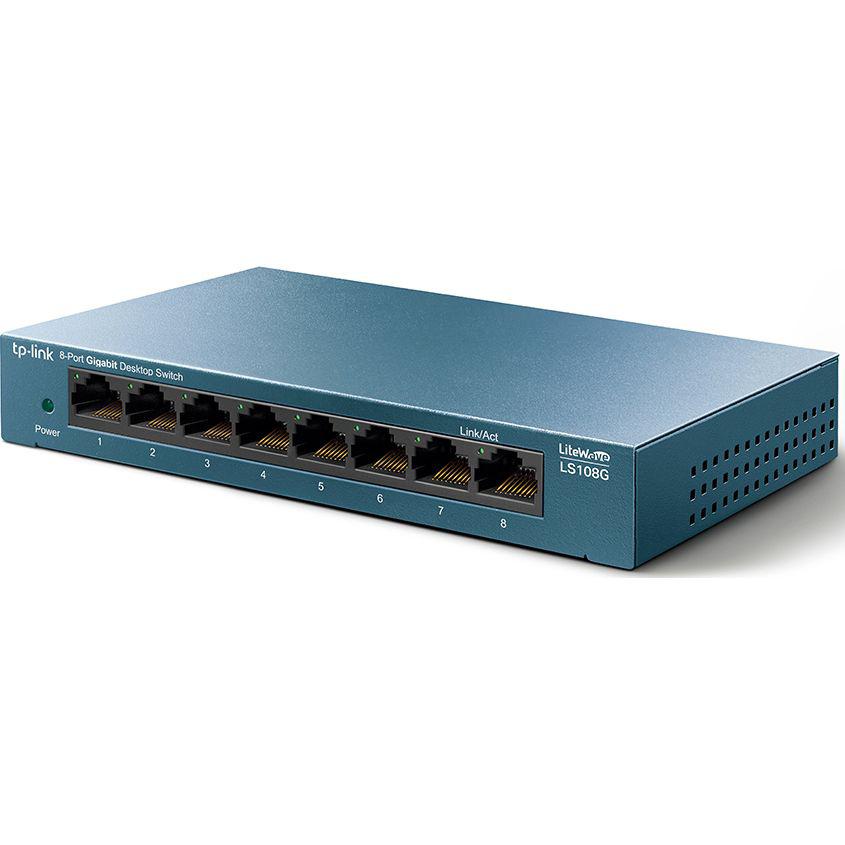 TP-LINK Switch, 8 port, 10/100/1000 Mbps, LS108G