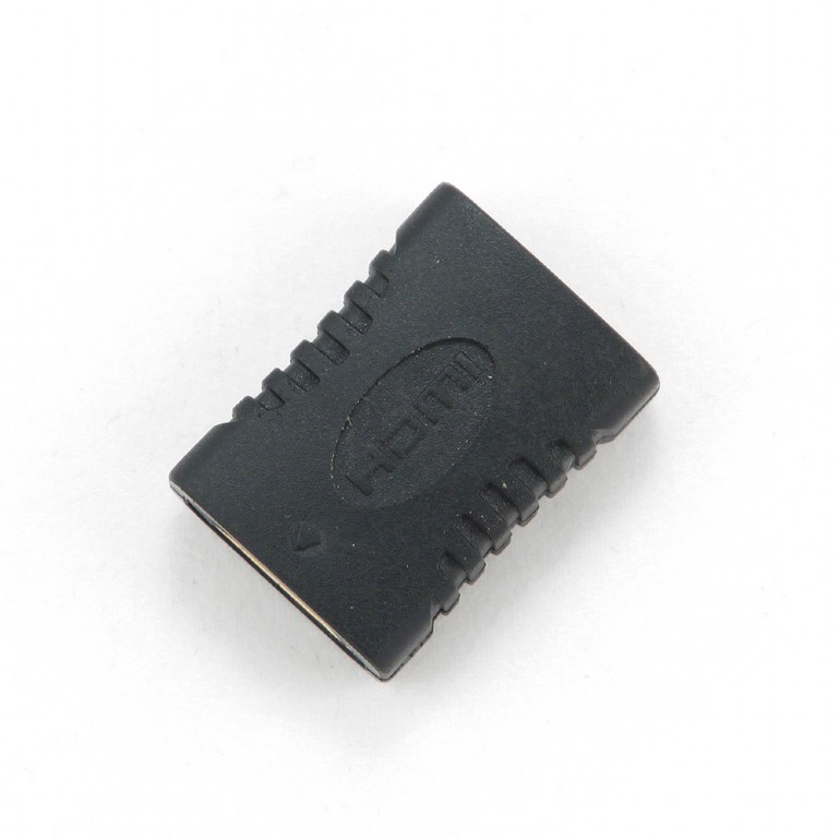 Gembird ADAPTOR video, HDMI (M) la HDMI (M), conectori auriti, black, A-HDMI-FF - imagine 2