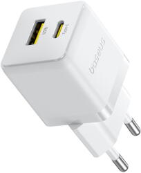 Baseus INCARCATOR retea Palm, Quick Charge 30W, 1 x USB Type-C, 1 x USB, alb, P1011160A213-00