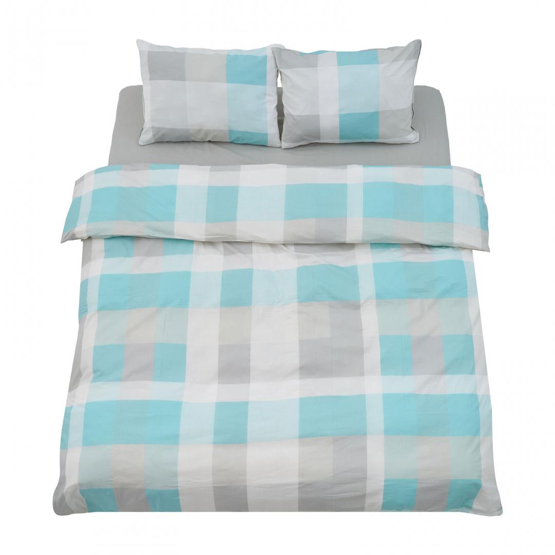 VANORA Set de pat king size bumbac,92gsm,Square, VN-KGBED92-SQR