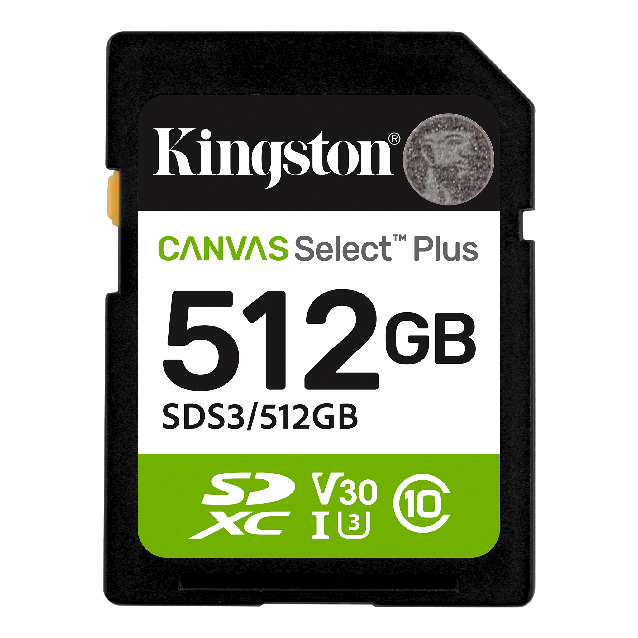 Kingston SDXC CARD KS 512GB CL10 UHS-I SELECT +, SDS3/512GB