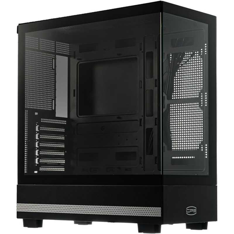 PCCOOLER CARCASA C3 Q500, middle tower, gaming, fara sursa, suporta 7xfan, PSU shroud, C3 Q500 BK - imagine 2