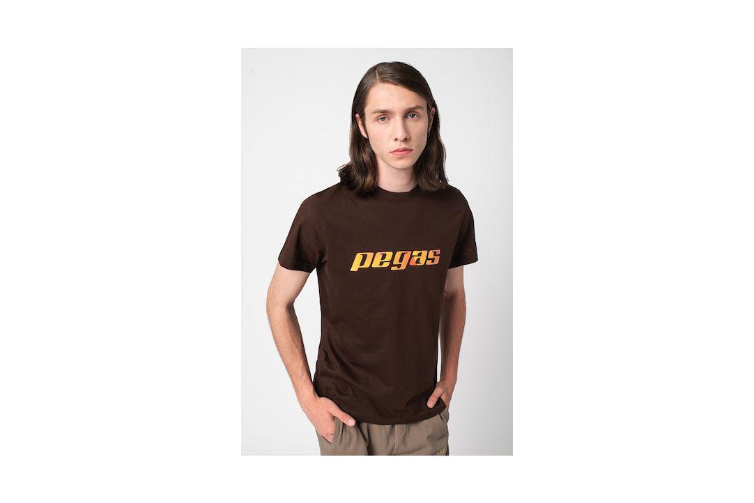 PEGAS TRICOU LOGO ORANGE BARBATI COFFEE-L, PS2122-00-1-LO-L