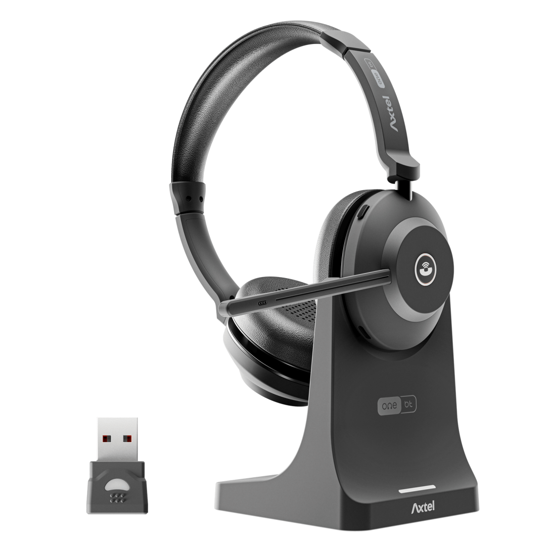 AXTEL Casti Head-band, Wireless, noise-canceling, Negru, AXH-ONEBTD-CB