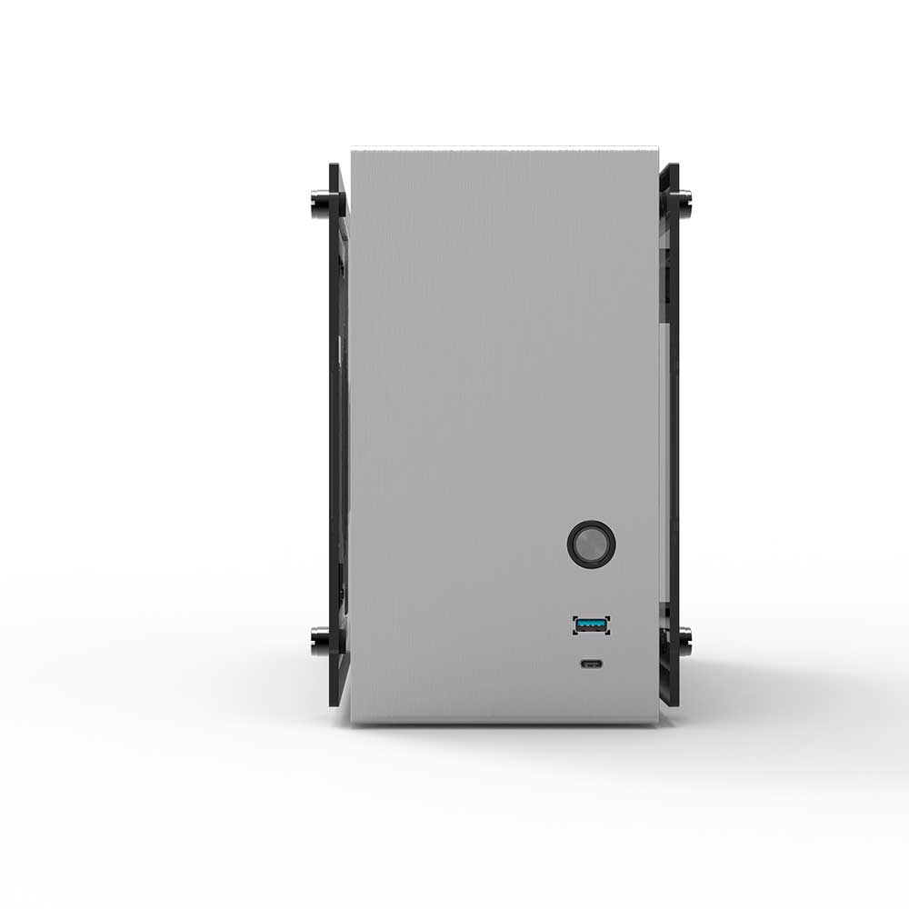 Zalman CARCASA M2 mini, mini tower, gaming compatibil sursa SFX, SFX-L, suporta, M2 mini (Silver)