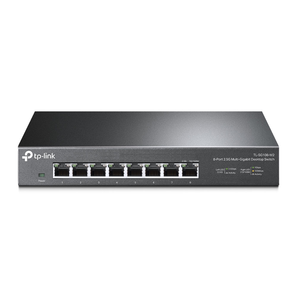 Tp-Link SWITCH 8 porturi 2.5 Gigabit. carcasa metalica, TL-SG108-M2