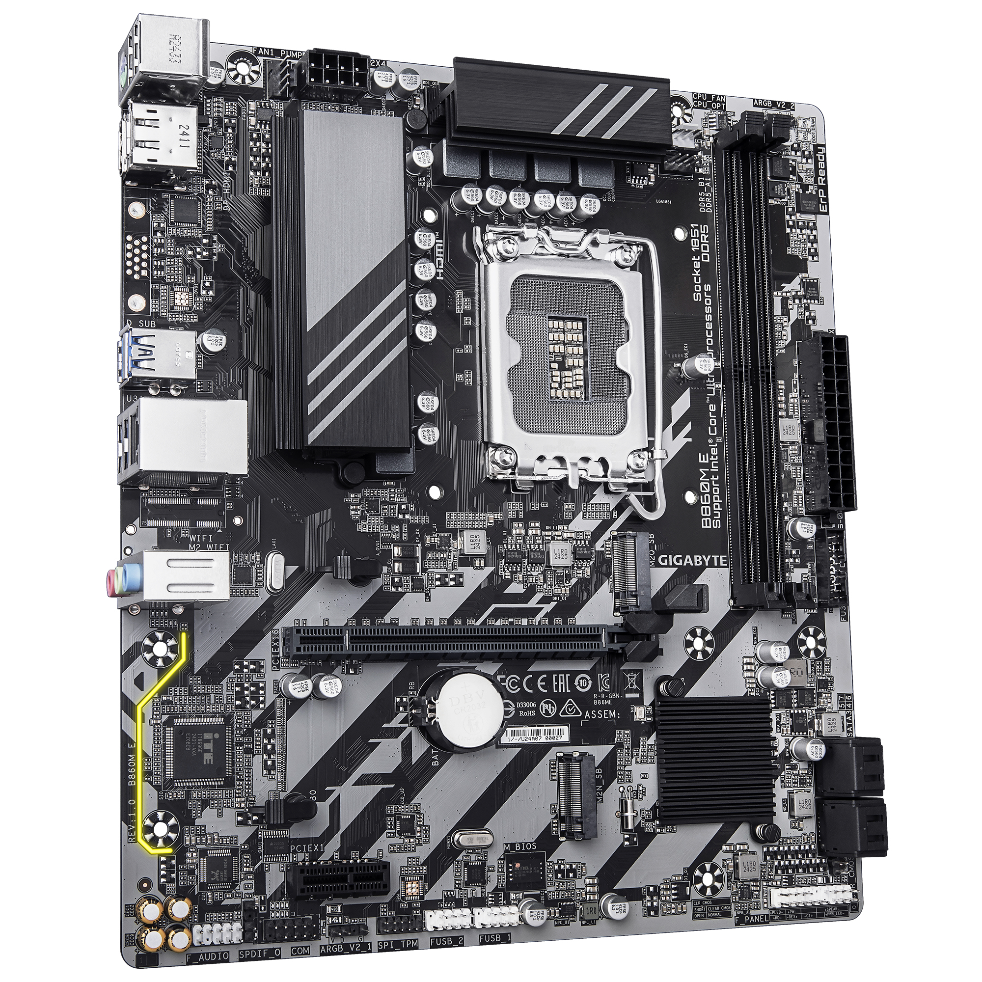 Gigabyte motherboard, B860M E - imagine 3