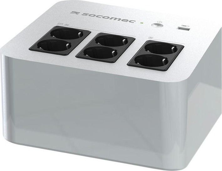 SOCOMEC UPS Line Int. mgmt,brick,800VA/ 480W,AVR,6xsocket Shucko,indicatie, NPL-0800-D