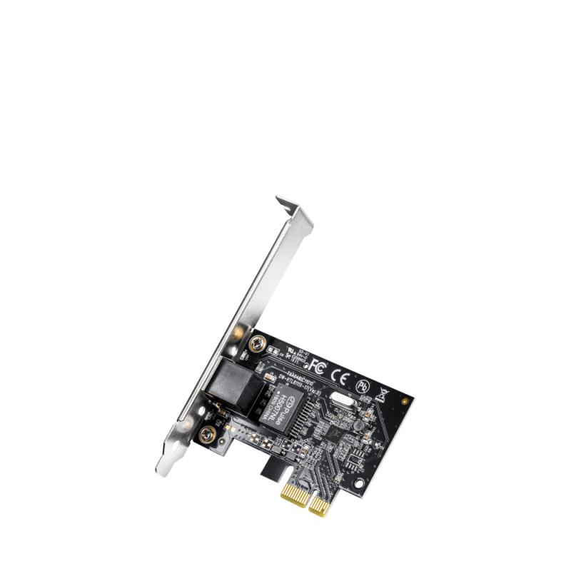 CUDY Gigabit PCI Express Network Adapter, Realtek Chipset, 10/100/1000Mbps RJ45 port, Auto, PE10