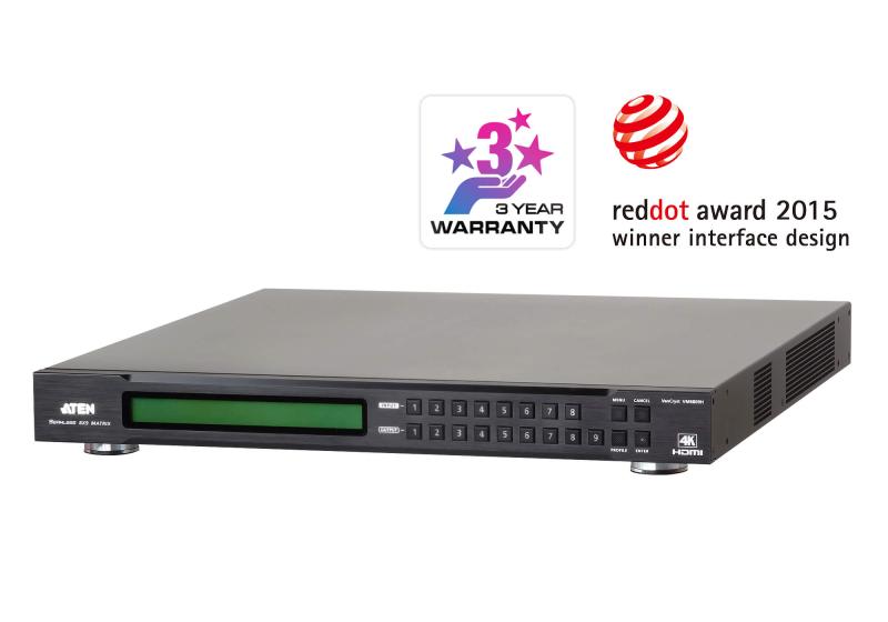 Aten 8x9 4K HDMI Matrix Switch w Scaler, VM6809H-AT-G