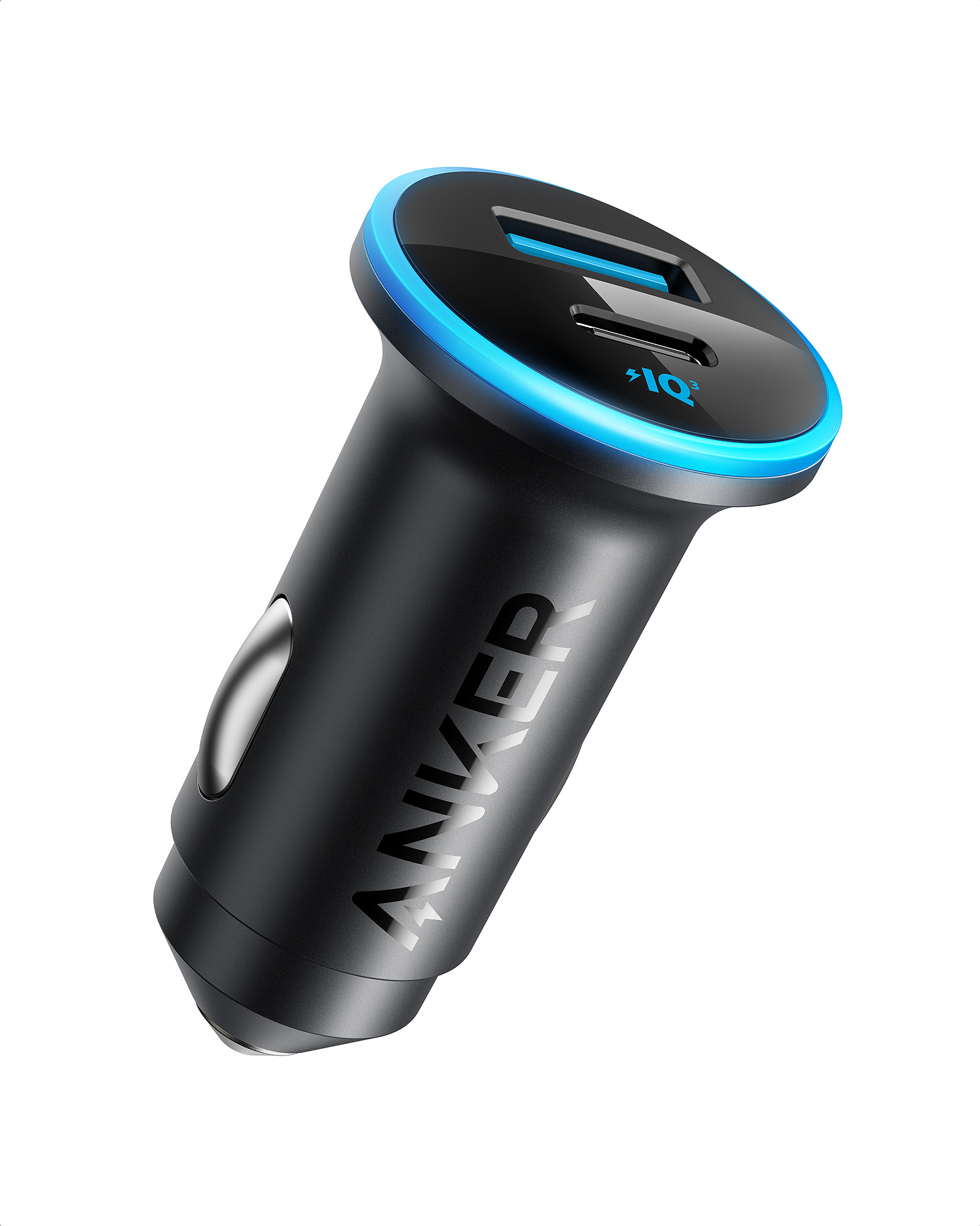 Anker INCARCATOR auto "325" 53W, PowerIQ, 1 x USB Type-C, 1 x USB, negru, A2735G11