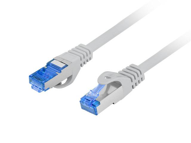 LANBERG Patch cord Cat.6A S/FTP LSZH CCA 5 m gri, Fluke Passed, PCF6A-10CC-0500-S