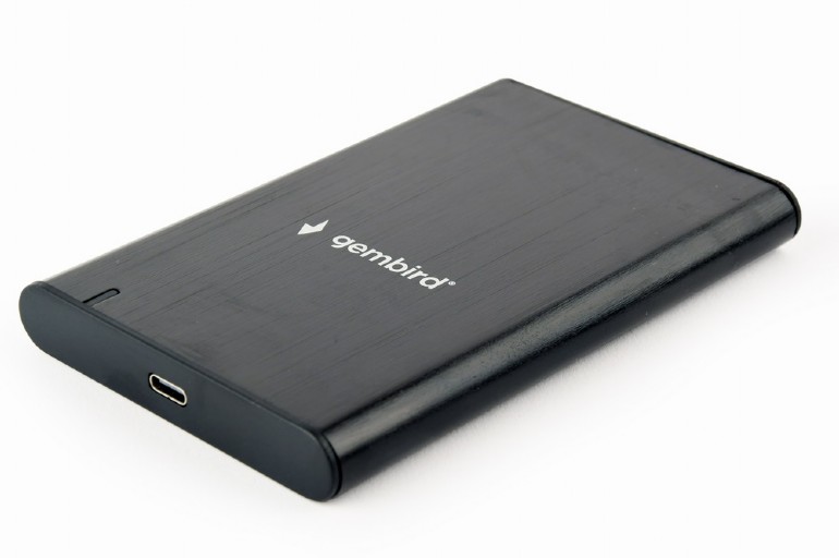 Gembird RACK extern, pt HDD/SSD, 2.5 inch, S-ATA, interfata PC Type-C, aluminiu, negru, EE2-U3S-6