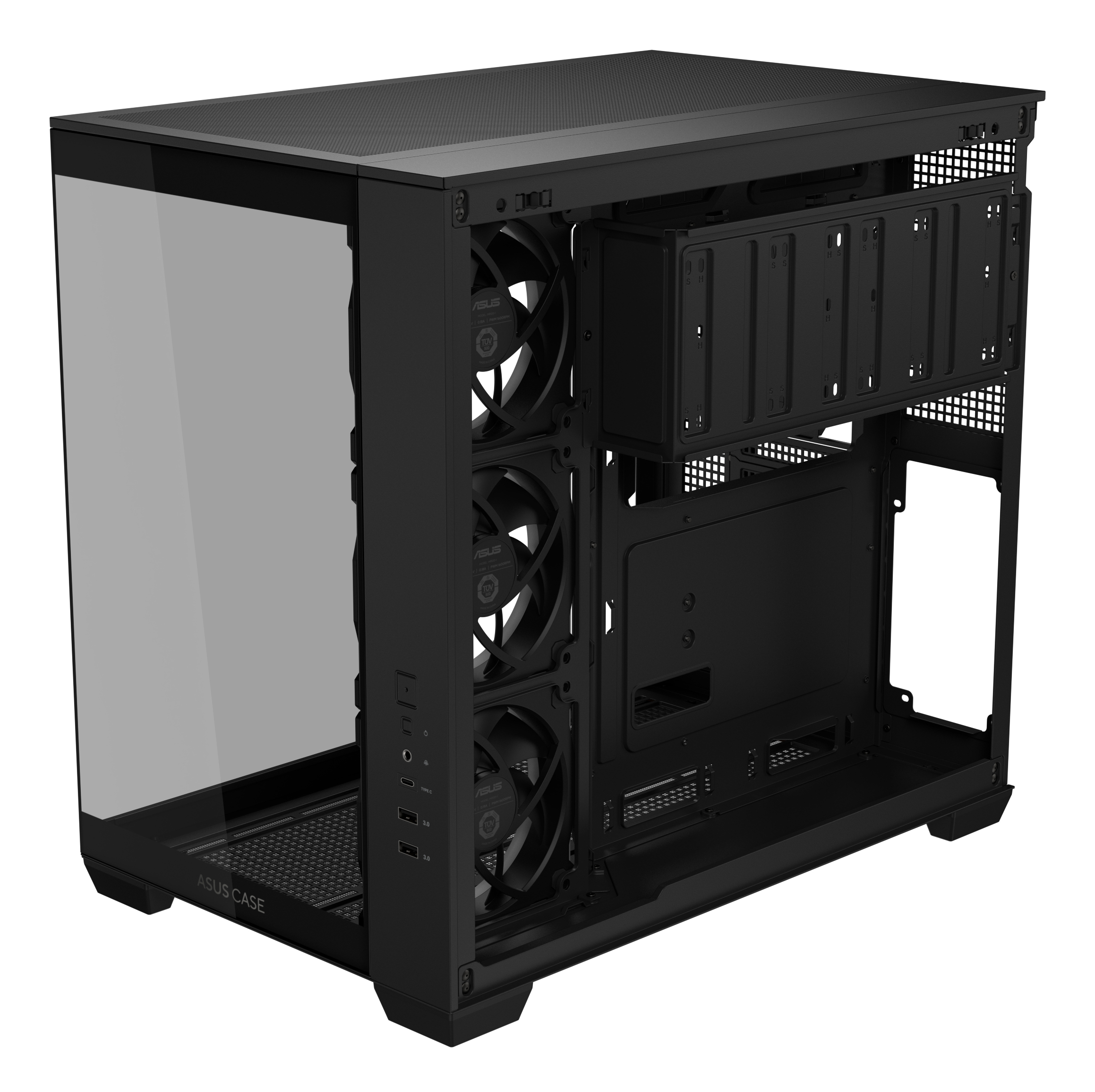 Asus Carcasa, A32 PLUS TG ARGB BLACK - imagine 10