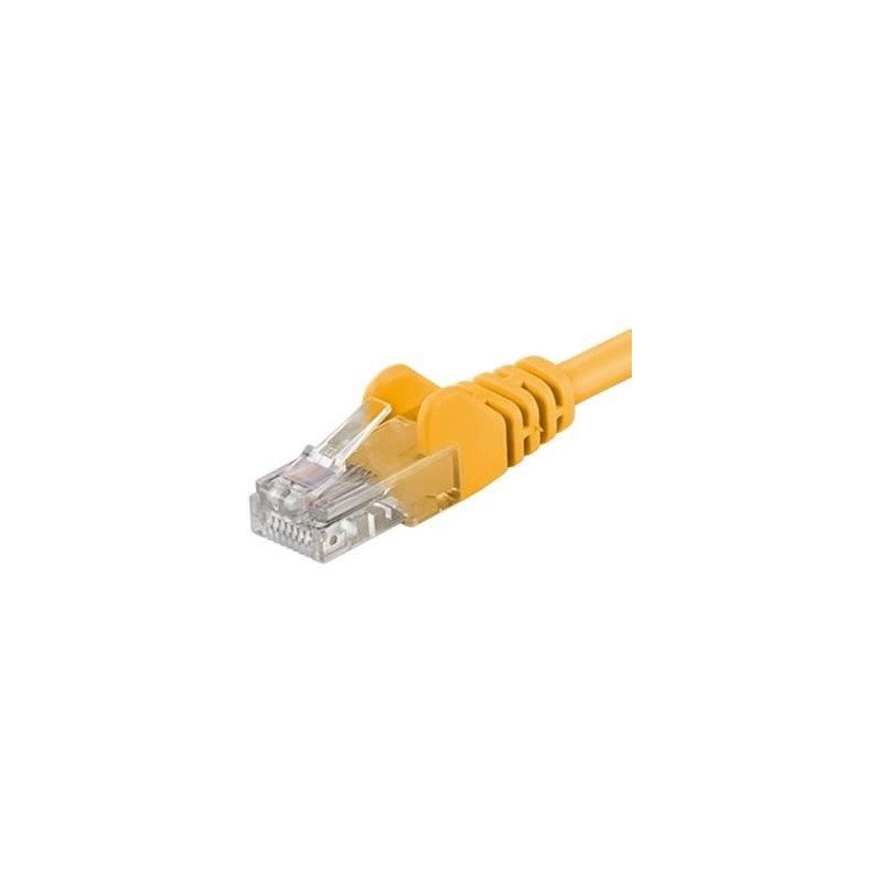 PremiumCord Patchcord UTP RJ45-RJ45 Cat.5e 5m, galben, UTP-5E-5-Y