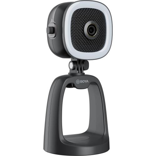 Boya All-In-1 USB Mic with LED Ring Light, Full 1080P Camera, BY-CM6A