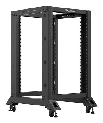 Lanberg Rack deschis 19" 18U, 600x800, negru, OR01-6818-B