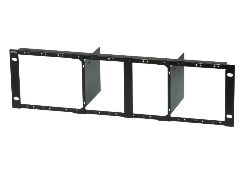 ATEN Rackmount kit video extender . Tipul: Kit montare, Culoarea produsului: Negru., VE-RMK3U