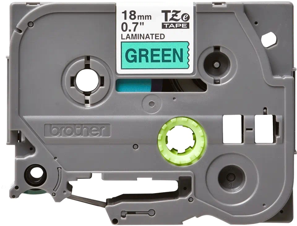BROTHER Banda laminata Original Black on Green pentru, TZE741