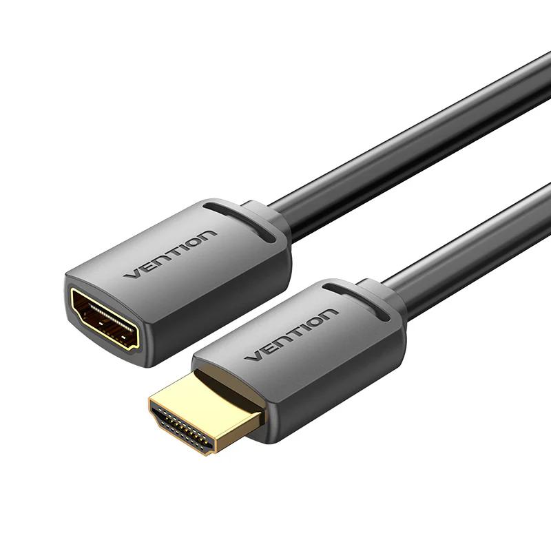 Vention Cablu video prelungitor, HDMI(M) la HDMI(T), 0.5m, rezolutie 4K la 60Hz, negru, AHCBD