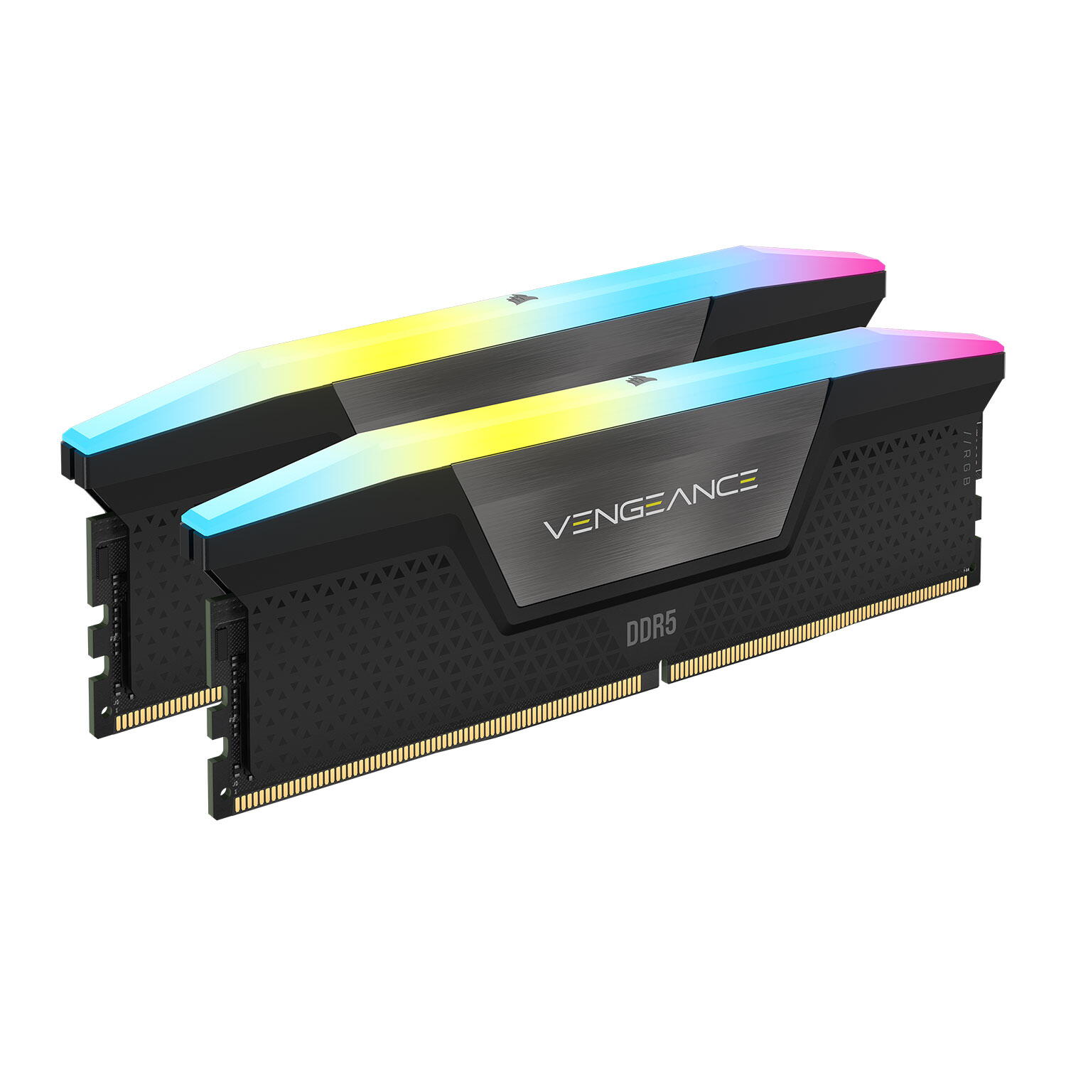 Corsair Vengeance RGB 32GB, DDR5, 6000MHz, 2x16GB, Negru, CMH32GX5M2B6000C38