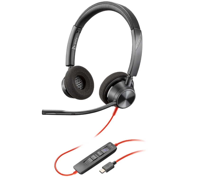 HP Casti Head-band Blackwire 3325, Wired, Negru, 8X222AA
