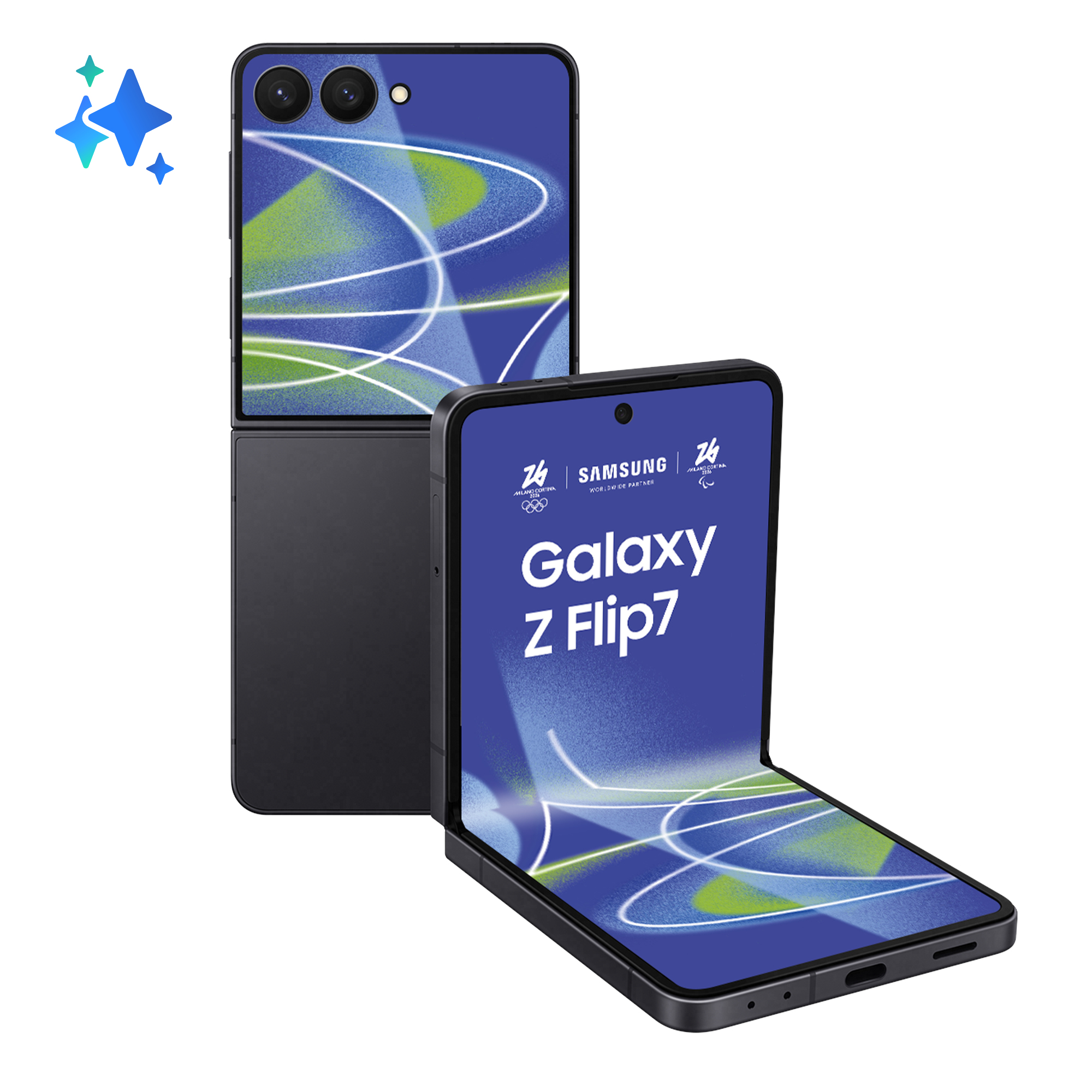 Samsung Smartphone Galaxy Z Flip7 512GB 12GB RAM 5G Dual SIM Jetblack, SM-F766BZKHEUE