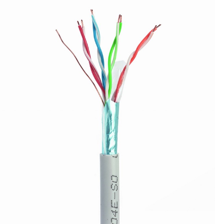 Gembird ROLA CABLU FTP, Cat5e, 100m, Cupru-Aluminiu, Solid, AWG24, gri, max. 50m, FPC-5004E-SOL/100