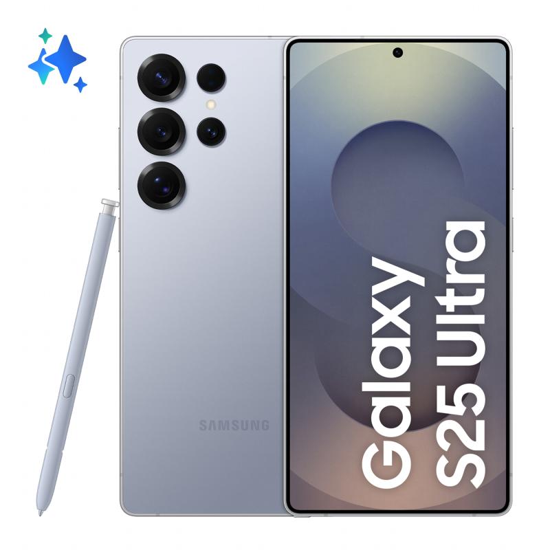 Samsung Smartphone Galaxy S25 Ultra 512GB 12GB RAM 5G Dual SIM Titanium SilverBlue, SM-S938BZBGEUE
