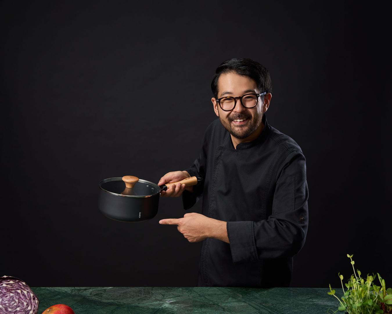 HEINNER CASEROLA ALUMINIU + CAPAC 20X9.5 CM, 2.7L, RIKITO WATANABE, SAMURAI GOURMET, HR-SNT-C20 - imagine 8