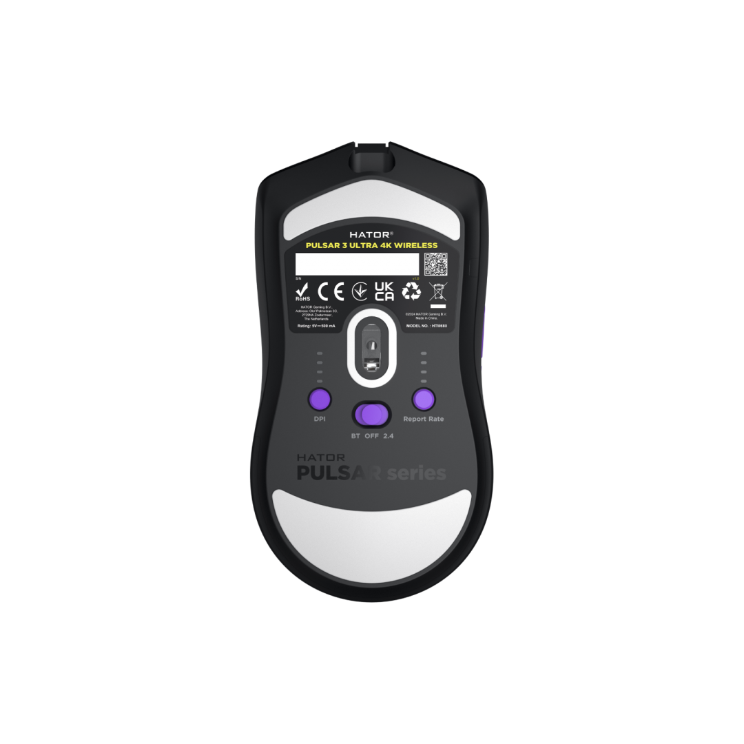 HATOR Mouse Gaming Wireless Pulsar 3 ULTRA 4K Wireless, 30000 DPI, Negru, HTM680 - imagine 5