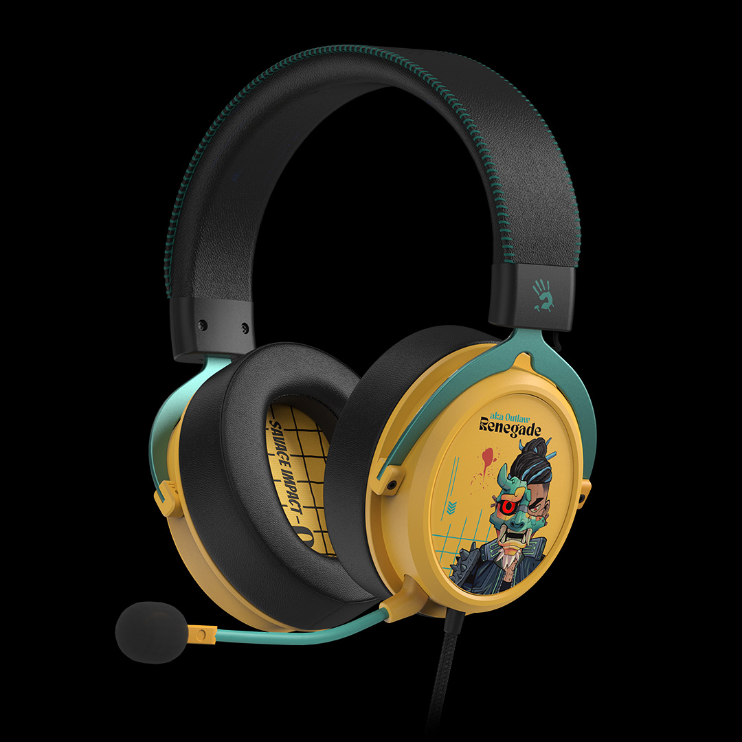 A4Tech Casti gaming Bloody Gaming-Specific Sound Quality USB Renegade Sunset, M595 Renegade Sunset - imagine 3
