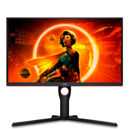 AOC Monitor Gaming, 24.5", 1920 x 1080 pixeli, Black, Red, 25G3ZM/BK