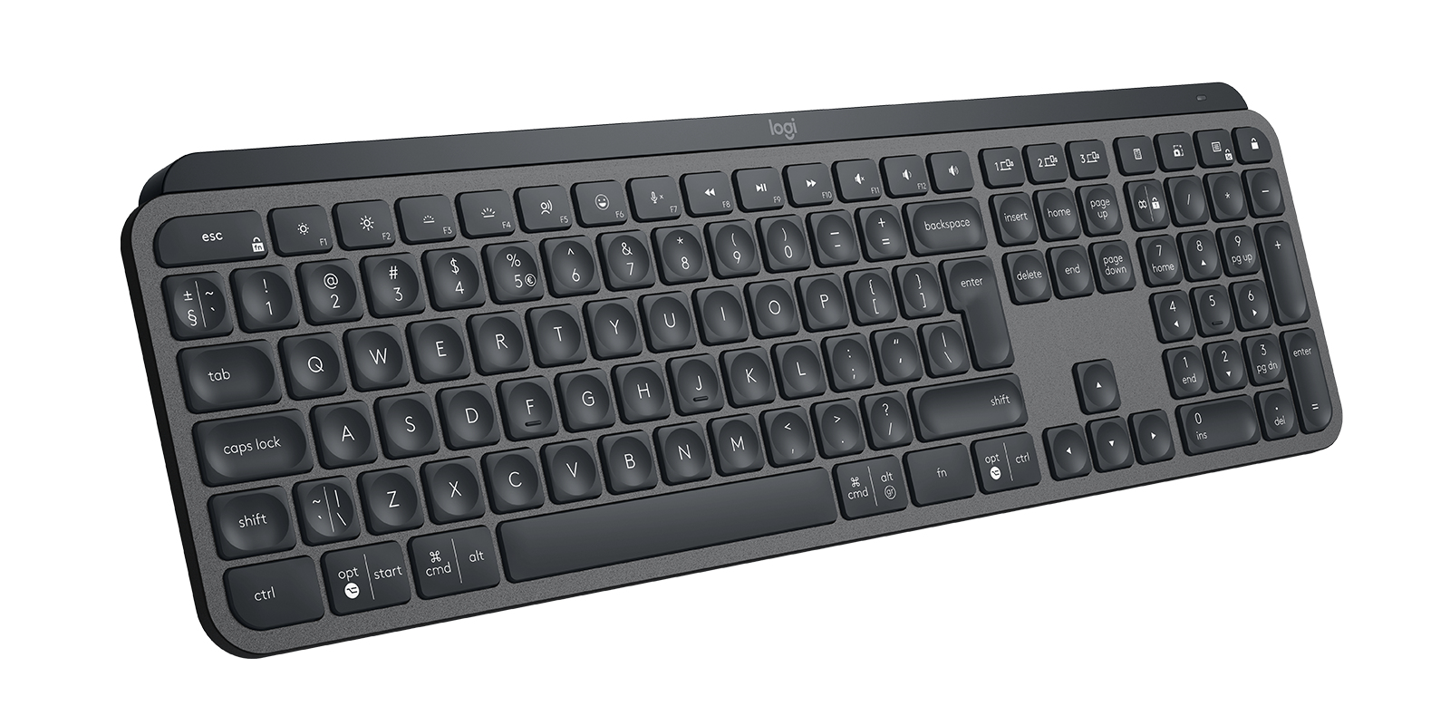 Logitech MX Keys Bluetooth Illuminated Keyboard - GRAPHITE- US INTL - B2B, 920-010251 - imagine 3