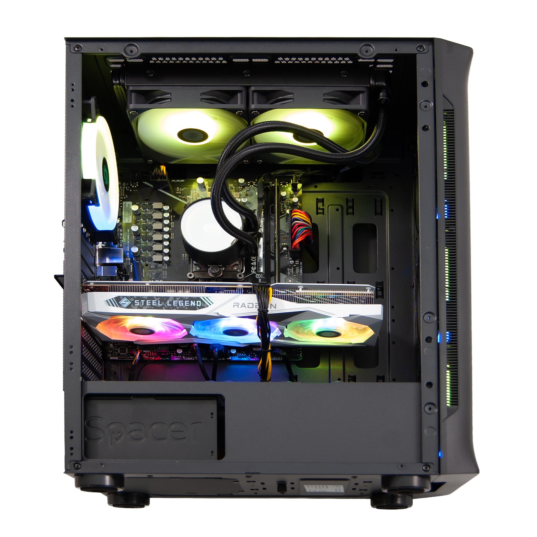 SPACER Sistem Desktop PC Gaming Unbreakable R5, AMD Ryzen 5 7400, SPACER-Unbreakable-R5.7400-16D5S1T - imagine 2