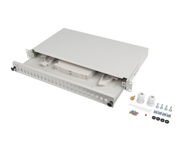 Lanberg Patch panel fibra rack 19" 1U 24x SC, FOP1-24SS-LDS