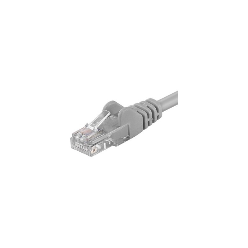 PremiumCord Patchcord UTP RJ45-RJ45 Cat.5e 20m, gri, UTP-5E-20-G