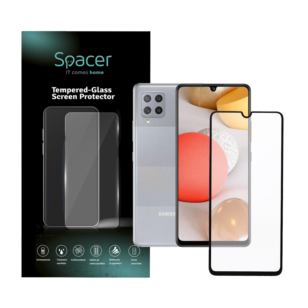 SPACER FOLIE STICLA pentru Samsung Galaxy A42, grosime 0.3mm, acoperire totala, SPPG-SM-GX-A42-TG